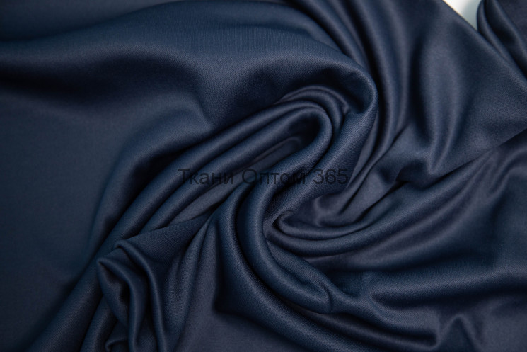 Трикотаж Джерси (подкладочный )  цвет т.синий-3 