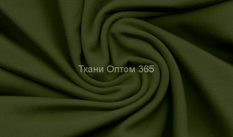 Футер 3-нитка с начесом  хаки 