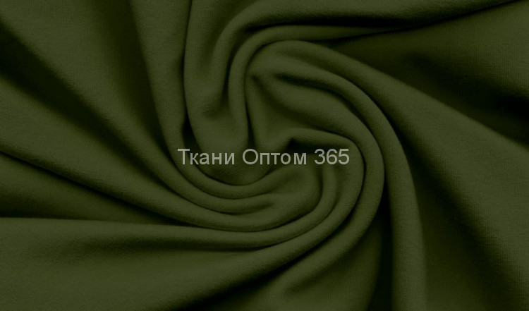 Футер 3-нитка с начесом  хаки 