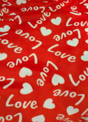  Вельбоа принт  Love