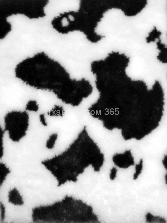 Искусственный мех корова  (бело-черная) 
