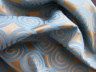 Ткань Мати голубая+золотая спирали 1666-040403+310503 