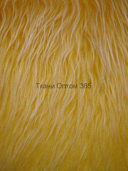 Искусственный мех жёлто-белый ИП-184 (40мм) 