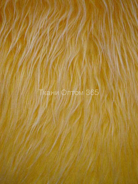 Искусственный мех жёлто-белый ИП-184 (40мм) 