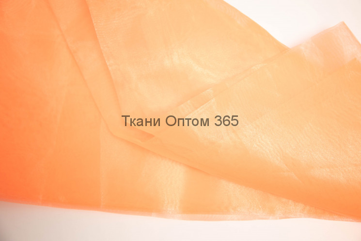 Ткань Органза оранжевый 6 