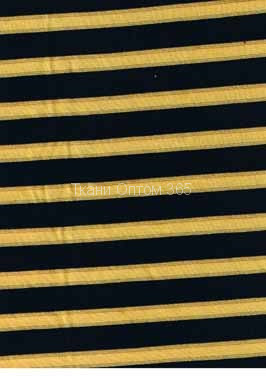 Тенсел  полоска черная+желтая + люрекс ( 2.0 х1.5 см) 