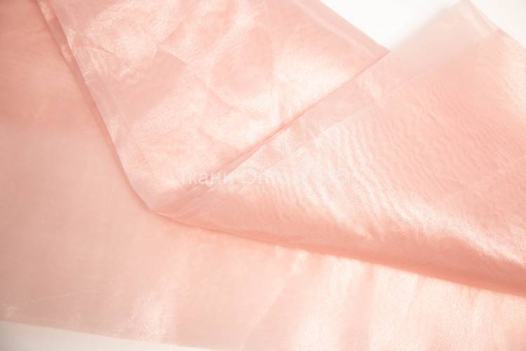 Ткань Органза  розовый 9 
