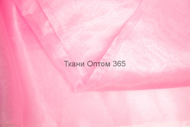 Органза  цвет Розовый-34 