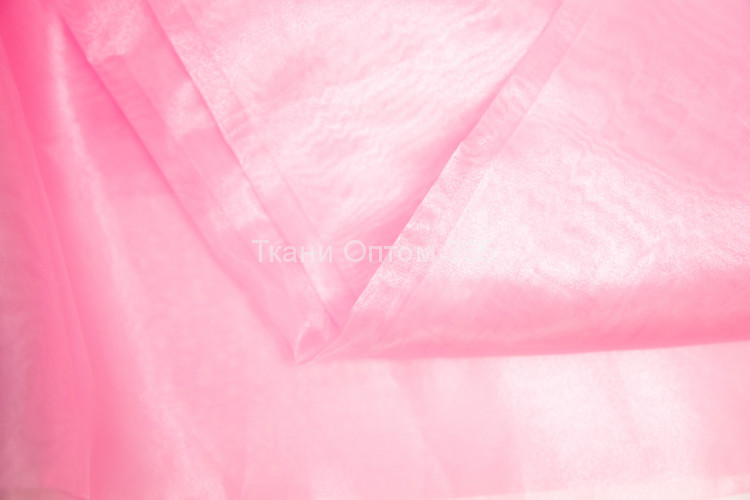 Органза  цвет Розовый-34 