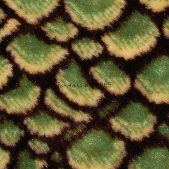 Искусственный мех  черепаха зеленая  ИЖН-3198 П6 