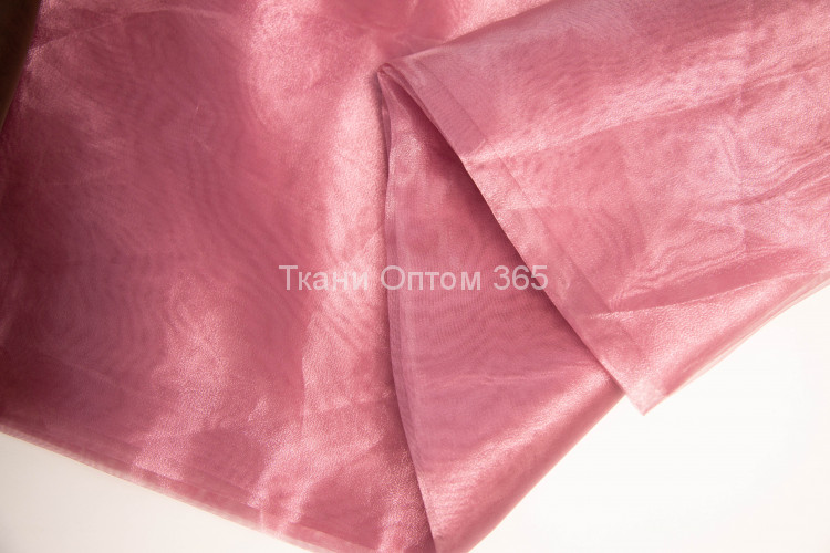Ткань Органза т. розовый 26 