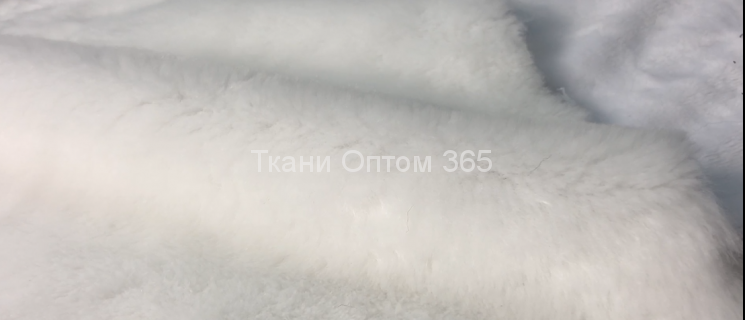 Мех для верхней одежды под мутон белый   
