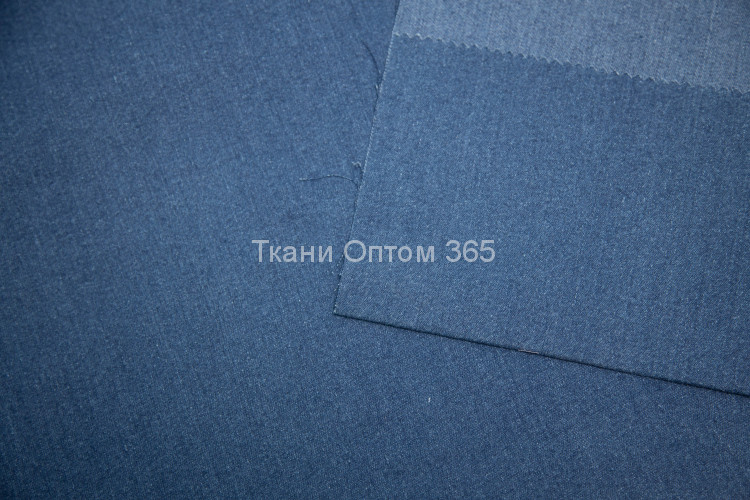 Джинсовая ткань  синий-3 