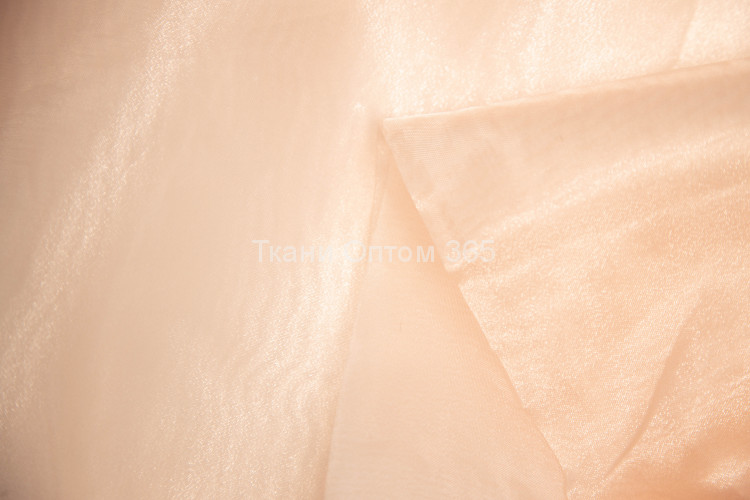 Ткань Органза пастельно-розовый 33 