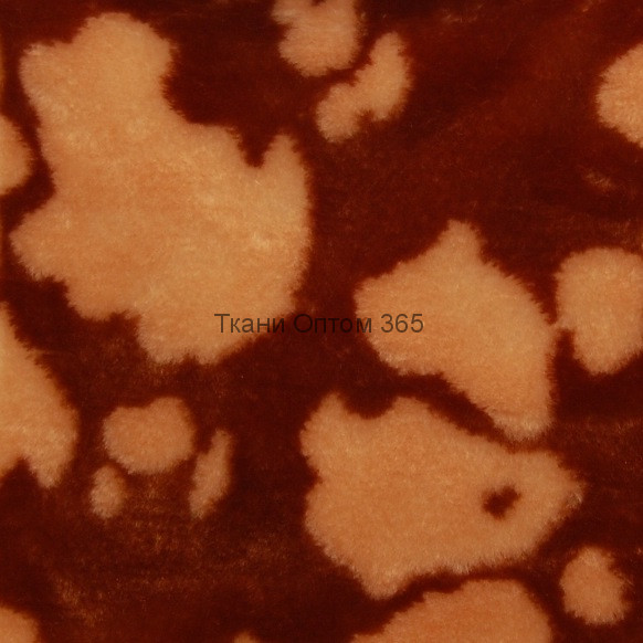 Искусственный мех телёнок рыжий+бежевый  ИЖН2-8Б6  (9 мм) 