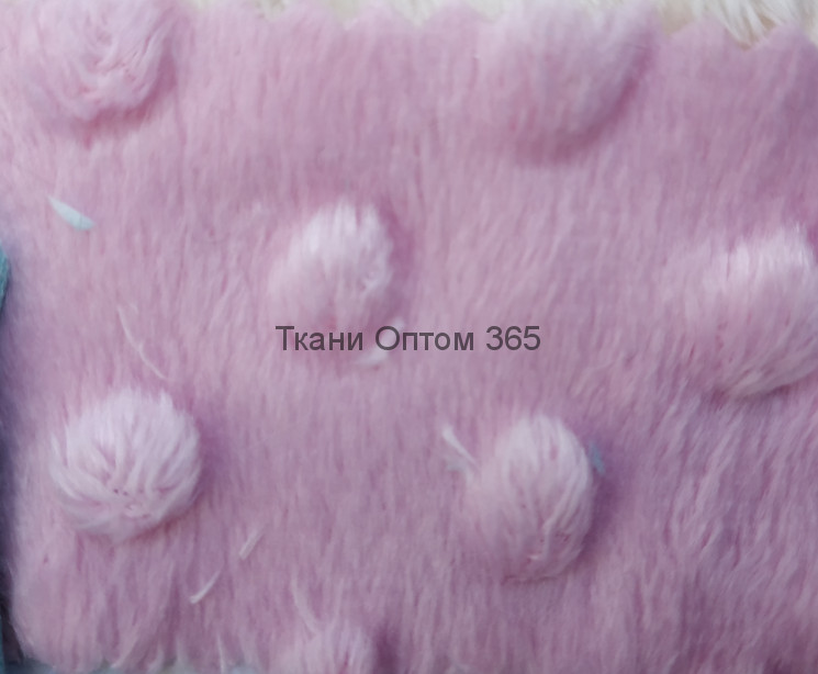 Вельбоа  SOFT BUBBLED  Розовый 