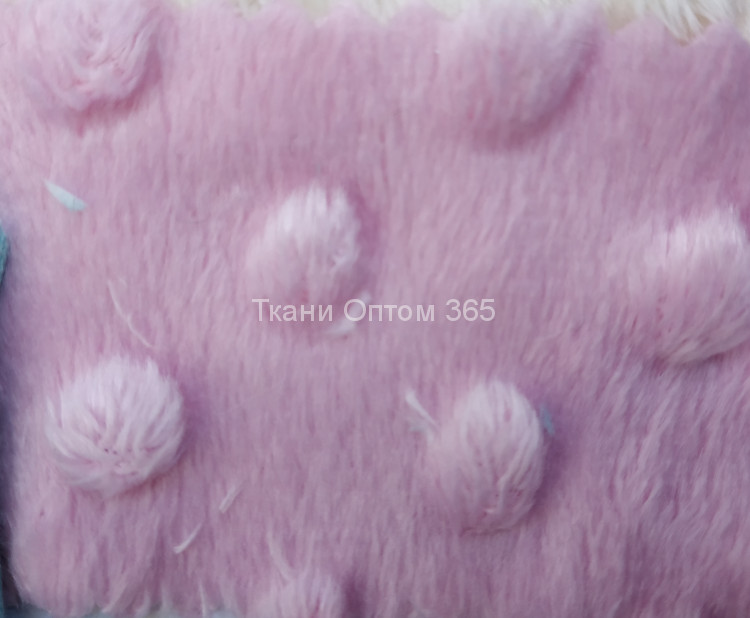 Вельбоа  SOFT BUBBLED  Розовый 
